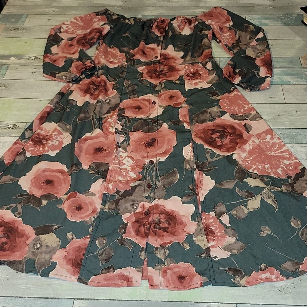 Brigitte Bailey Floral Print Dress size Small